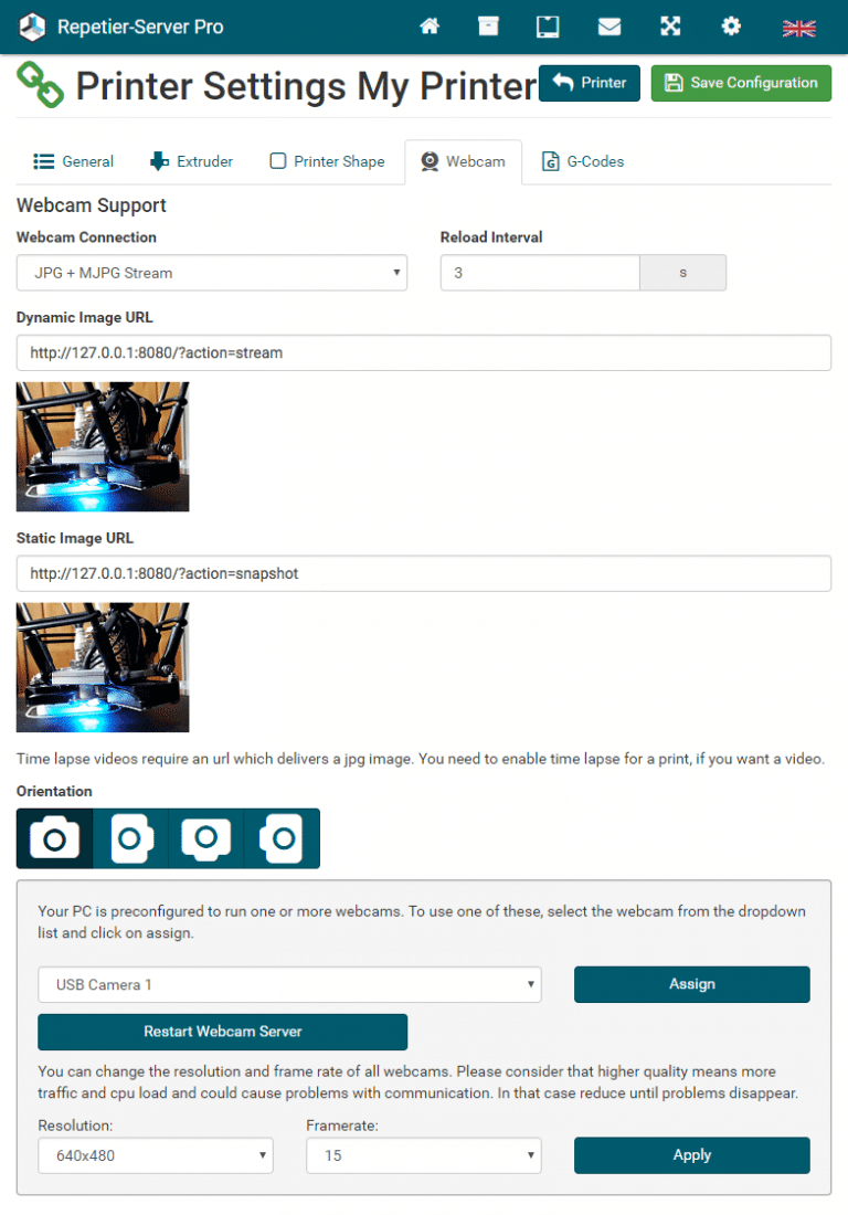 repetier server webcam repetier server webcam