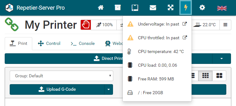 rasberry pi for repetier server