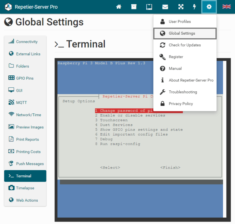 Raspberry Pi Image RepetierServer