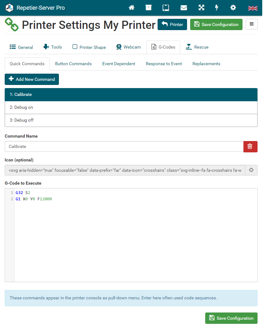 repetier server external reset command repetier server external reset command