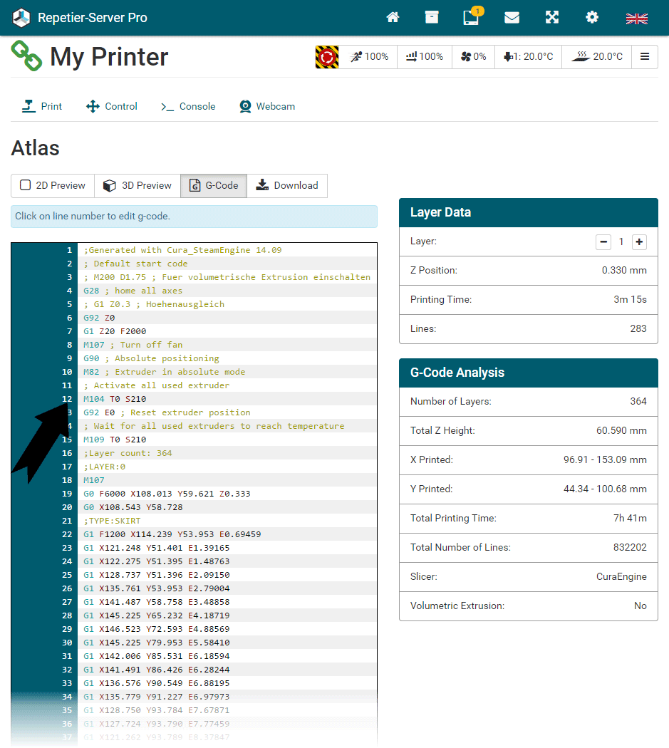 RepetierServer Manual