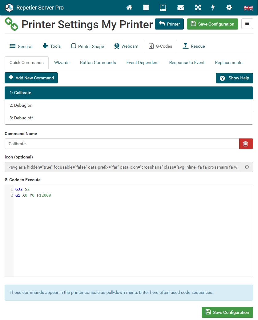 RepetierServer Manual